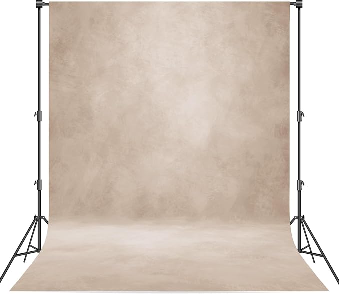 Abstract Photography Backdrop for Photoshoot 8x14ft,Beige,No Stand | Professional,Polyester Fabric,Roller Pocket on Top,Vintage Portrait Photo Props Booth Background,Photoshoot Studio by Haboke