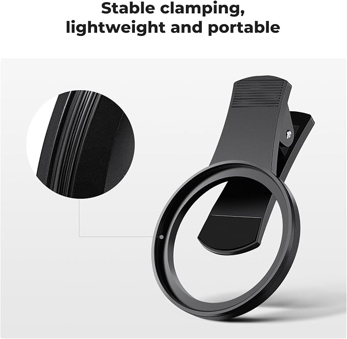 K&F CONCEPT 52mm Clip-on CPL Phone Camera Lens Filter Kit | Circular Polarizer Polarizing Filter Compatible with iPhone 17 16 15 14 13 12 11 - Image 2