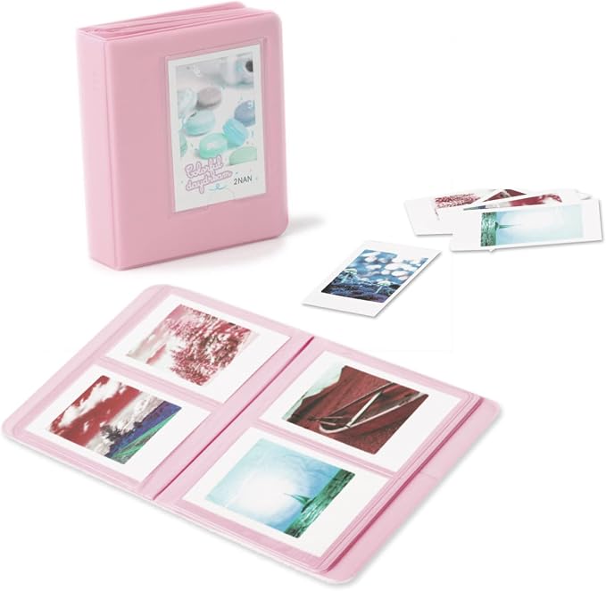 Instant Mini 12 Camera Accessories Compatible with Fujifilm Instax Mini 12 Camera Include Case/Album/Wall Hang Frames/Film Frames/Border Stickers/Corner Stickers (Blossom Pink) - Image 3