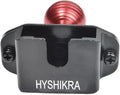 Universal Radio/CB Microphone Bracket, Aluminum 25mm 1" Ball Adapter Compatible with RAM Mounts B Size Double Socket Arm (Black) by HYSHIKRA