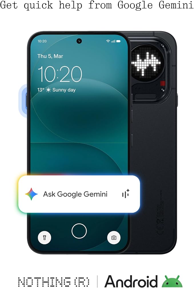 Nothing Phone (4a) Pro Cell Phone 2026 New, Unlocked Android 16 Smartphone, Triple-Lens Camera, AI Photo Edits, 6.83" 144Hz AMOLED Display, 5080mAh Battery, Dual-SIM Glyph Matrix (Black, 8+128GB) - Image 7