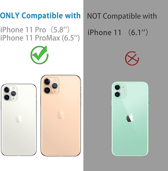 3 Pack Dengduoduo Tempered Glass Camera Lens Protector for iPhone 11 Pro 5.8" & iPhone 11 Pro Max 6.5", Bling Sparkle, Ultra HD, 9H Hardness, Anti-Scratch, Case Friendly, Easy to Install [No Affect on Night Shots] - Image 2