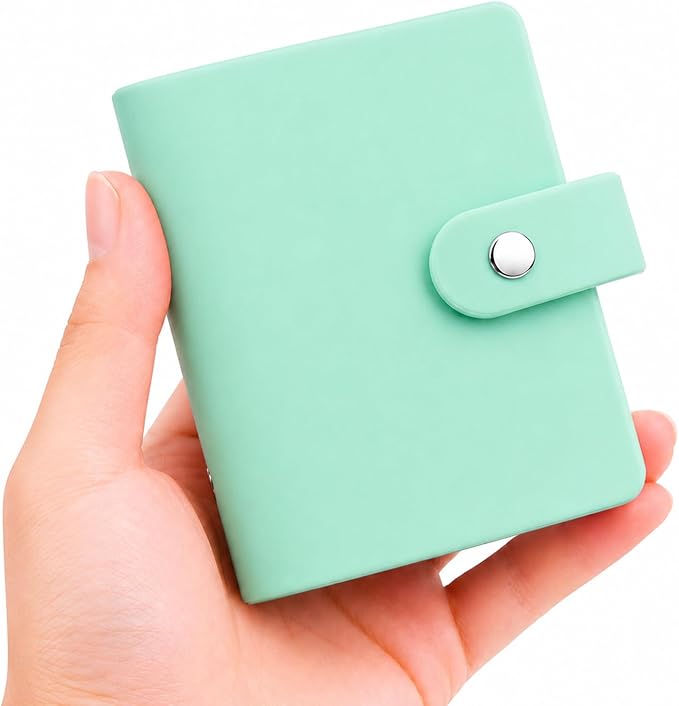 Ruibytree 52 Pockets Small Photo Album 2x3 for Instax Mini, Green, 1 Pack | Pocket-Size, PU Leather Cover, Snap Closure, Acid-Free Pages, Fits Polaroid 2x3 Photos, Kodak Mini Prints & ZINK Photos by 2x3PhotoAlbum4x6PhotoAlbum35x425PhotoAlbumGoPhotoAlbum85x11VinylStickerPaper