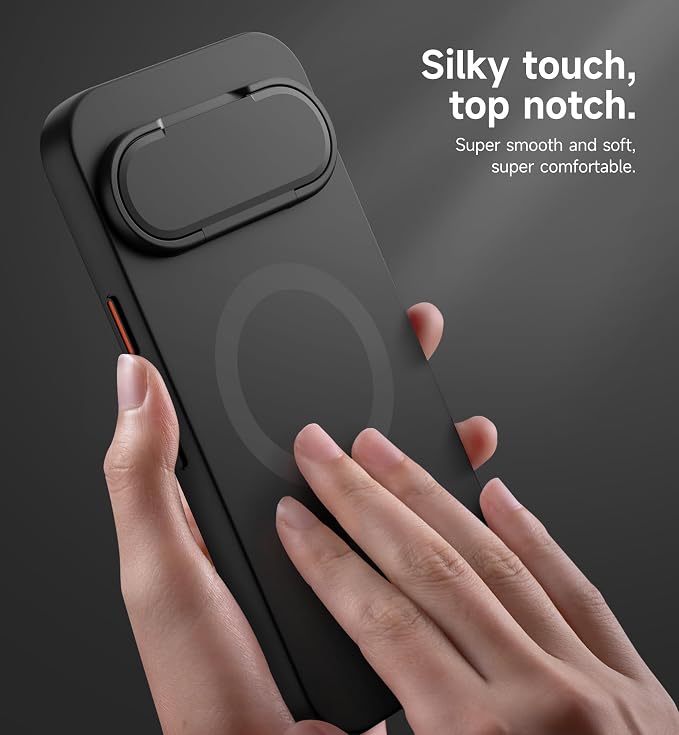 SURITCH for Google Pixel 11 Pro XL Phone Case, Compatible with MagSafe, Protective Cover with Camera Cover & Adjustable Metal Kickstand for Pixel 11 Pro XL 2026 -Black - Image 4