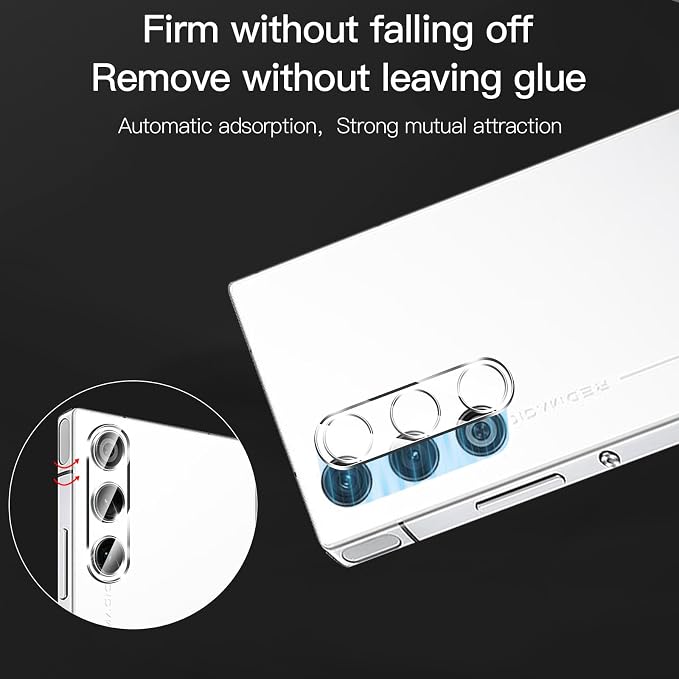 Anoowkoa 2 Pack for RedMagic 10 Air Screen Protector + [2 Pack] Red Magic 10 Air Camera Lens Tempered Glass Protector.9H Hardness.Support Fingerprint Unlock Bubble-Free.Easy Installation - Image 2