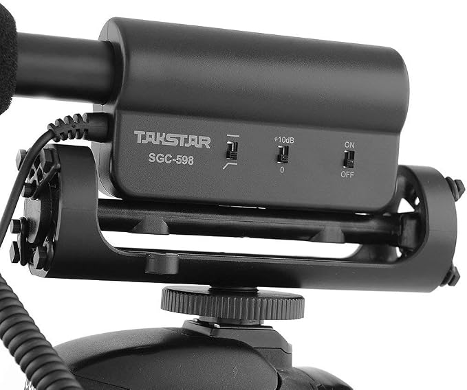 TAKSTAR SGC-598 Photography Interview Shotgun MIC Microphone for Nikon Canon DSLR Camera (Need 3.5mm Interface)Auxiliary - Image 3