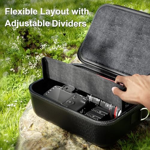 ProCase Hard Shell Digital Camera Case for Canon Rebel T7 -Black - Image 3