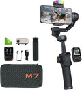 Hohem iSteady M7 Gimbal Stabilizer for iPhone,3-Axis Gimbal w/AI Tracking | Detachable Remote,Extendable Pole,Magnetic Light,Phone Stabilizer for Video Recording - Hohem M6 Kit Upgrade by Hohem