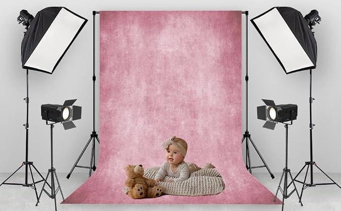 Pink Photo Backdrop Studio Abstract Texture Photography Background 8x10ft | Creative Background Photography Studio Shooting Canvas Professional Portrait - Image 3