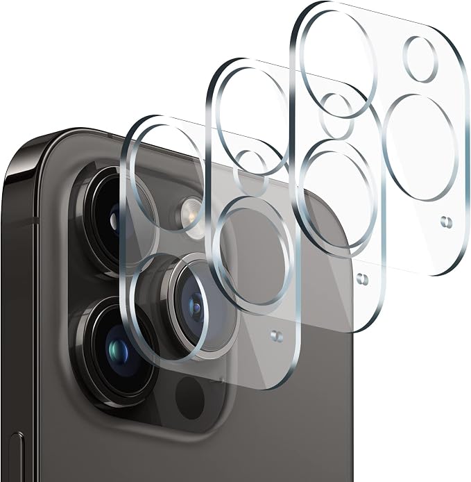 Camera Lens Protector (3 Pack) Compatible with iPhone 12 Pro Max Camera Lens Cover Protection, HD Clear Anti-Scratch by AIYEENDirect