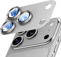 for iPhone 17 Pro Camera Lens Protector- Silver | Aluminum Alloy, Tempered Glass Camera Cover, Nano Reinforced Adhesive, Accessories, Anti-Drop, Anti-Scratch, Case Friendly by WumigooProducts