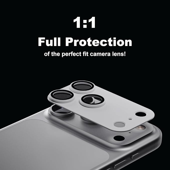 for iPhone 17 Pro Max Camera Lens Protector White | Aluminum, Sapphire Glass - Image 2