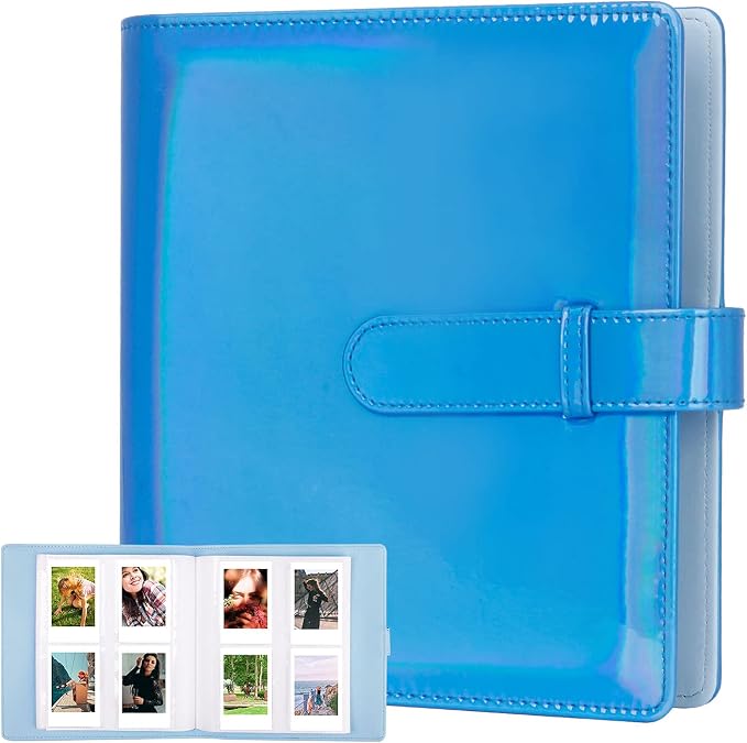 Veicevol 256-Pocket 2x3 Photo Album for Instax Mini and Polaroid | PU Leather Cover Keeps, Fits Instax Mini and Polaroid 2x3 Photos, Protects Travel, Wedding and Family Memories by VEICEVOL