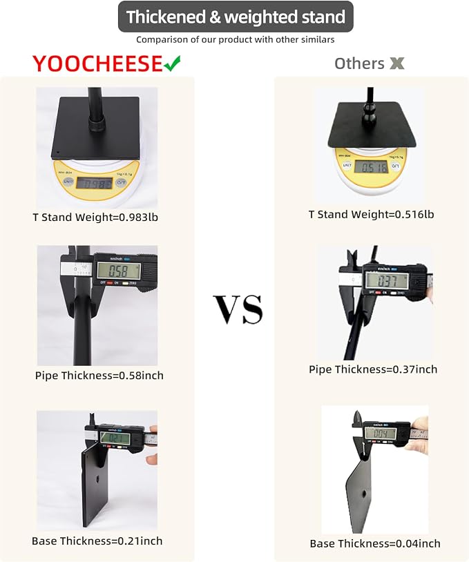 Yoocheese Photo Backdrop for Product Photography, 22x34 in Small Product Background with Tabletop T-Shape Stand, 6Pcs/12 Colors for Flat Lay, Food, Jewelry, Cosmetics Photography - Image 6