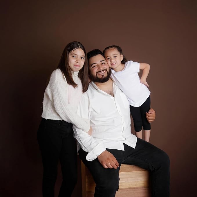 Kate Seamless Paper Backdrop for Photography, Party, Live Streaming, Brown Paper Roll (86''x32.8' Coco Brown) - Image 4