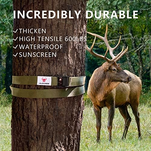 1" x 6.6' Trail Cam Strap,Game Camera Straps,Trail Camera mounting Straps,1800 lbs,Heavy-Duty,Tree Belts,Durable Nylon Fiber,Long-Lasting Alloy Buckle,Pack of 2 - Image 5