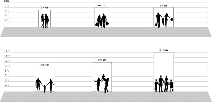 UrcTepics 8×16 ft Blue Fabric Photo Backdrops, Classic Abstract Texture Backdrop for Headshots and Portraits, Vintage Photography Background for Studio and Events. - Image 8