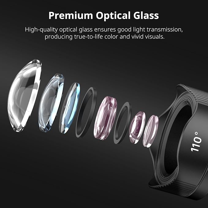 ULANZI CL-003 Phone Macro Lens, HD 75mm Phone Camera Lens for 17mm Thread | Lens Compatible with iPhone Samsung Smartphone Cage Case with 17mm Adapter Phone Video Photo Photography Accessories - Image 3