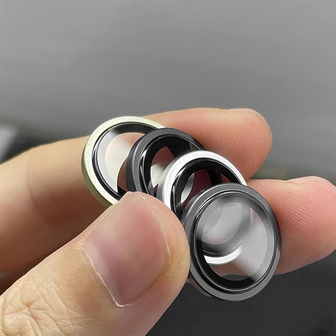 TENOC Camera Lens Protector for iPhone 13 & 13 Mini, Black | AR+AF, 9H Tempered Glass, Individual Metal Ring, Anti Glare, Fall Protection, Camera Screen Cover - Image 5