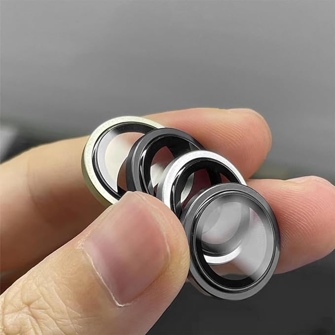 TENOC Camera Lens Protector for iPhone 13 Pro & 13 Pro Max, Black | AR+AF, 9H Tempered Glass, Individual Metal Ring, Anti Glare, Fall Protection, Camera Screen Cover - Image 5
