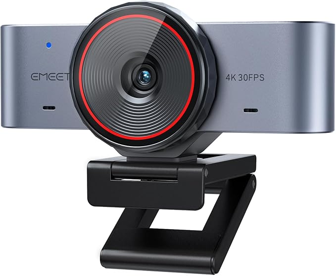 EMEET C960 Ultra 4K Webcam for Mac & PC, 1/1.5" Large Sensor, Metal Body | 0.2s Autofocus, DRC, Whiteboard Mode, Built-in Privacy Cover, 2 Mics, USB Webcam 4K for Meetings, Streaming, Content Creation by EMEET