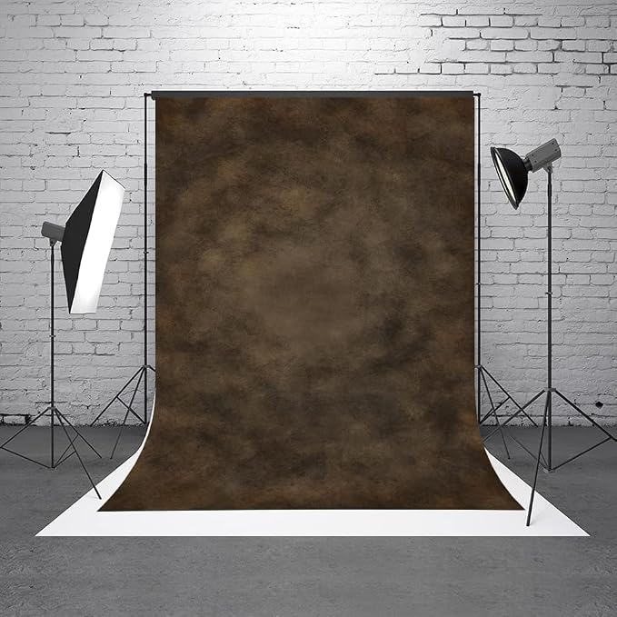 6.5x10ft Dark Brown Mottled Texture Photography Backdrop for Portrait Photo Studio Prop Abstract Background for Photographyer - Image 2