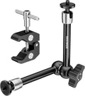 NEEWER 9.8"/25cm Adjustable Magic Arm with Super Clamp 1/4" Screws, ST25C | 1/4" & 3/8" Threads, for Flash, LED Light, Microphone, Monitor, Compatible with SmallRig Camera Cage, Max Load 3.3lb/1.5kg by Neewer