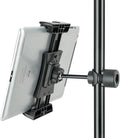 koolehaoda Tablet Mount Holder for Mic Stand, Adjustable 4.7"-12.9" | Microphone Music Stand iPad iPhone Holder, Fits Tablets & Smartphones, Universal Clamp for Stage Live Streaming Karaoke by Koolehaoda