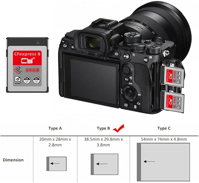 CFexpress Type-B 256GB Memory Card CFE CFB Adapter Compatible with XS Camera 8K RAW PCIe Expansion - Image 2