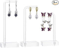 Bremorou 3 Pcs Acrylic Earrings Display Holder Clear Earring Stand Jewelry Display For Show Earring Display Jewelry Holder Organizer For Necklaces Bracelet Vendors Women And Photo Selling by Bremorou