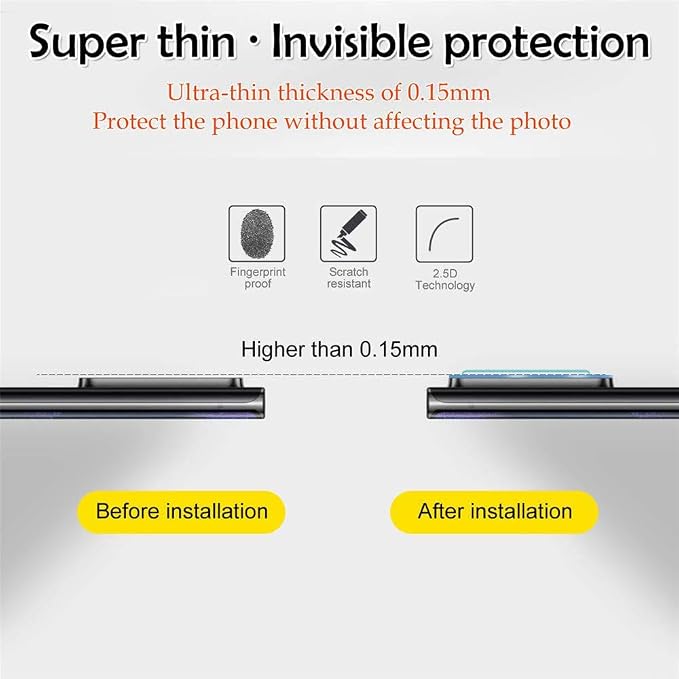 Suoman 3-Pack for Samsung Note 20 Ultra Camera Lens Protector - [Aluminum alloy] [Does not Affect Night Shots] 9H Hardness Tempered Glass Film - Mystic Bronze - Image 5