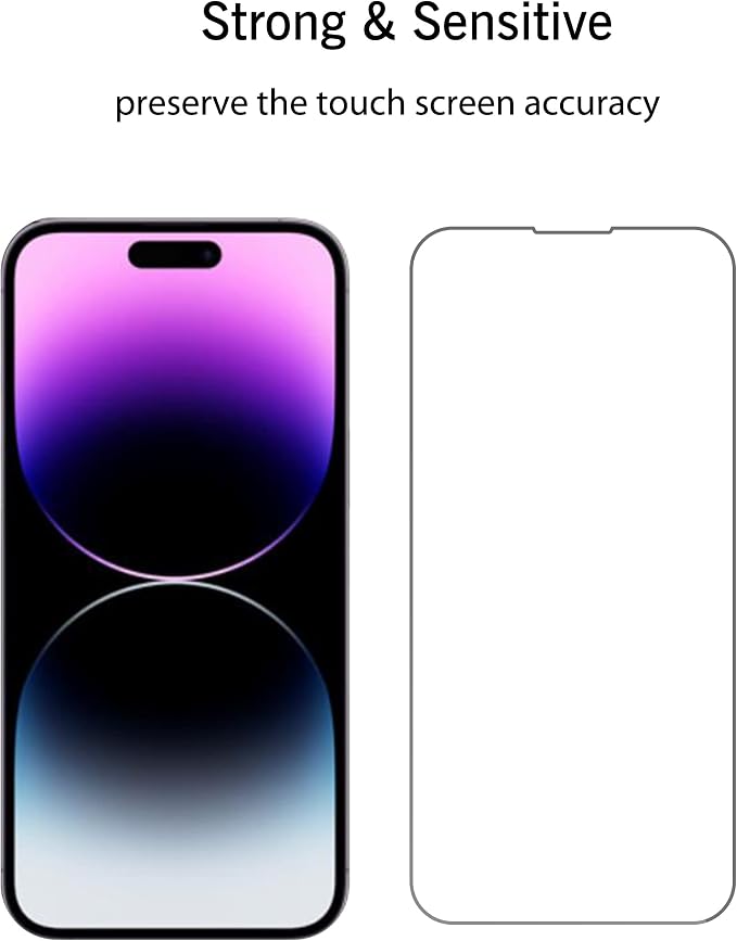 Ailun 3 Pack Screen Protector for iPhone 14 Plus/iPhone 14 Pro Max | 6.7 Inch,Tempered Glass, Sensor Protection, Dynamic Island Compatible, Case Friendly - Image 5