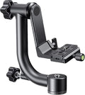 K&F CONCEPT Aluminum Alloy 360 Degree Panoramic Gimbal Tripod Head with 1/4'' Standard Quick Release Plate and Bubble Level,Load Capacity up to 20kg/44lbs | 1/4'' Standard Quick Release Plate, Bubble Level, Load Capacity up to 20kg/44lbs. TG06 by KFCONCEPT