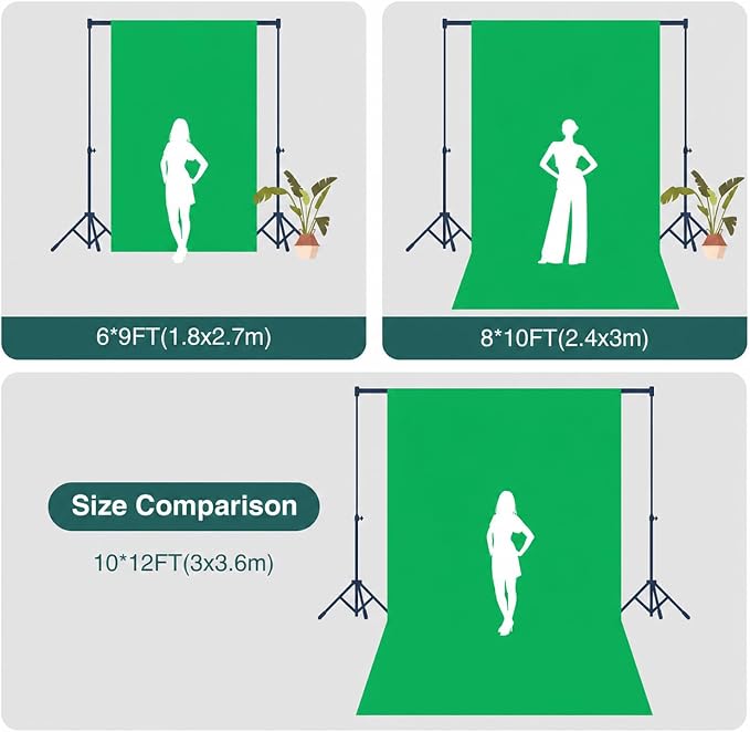 Kate Solid Green Screen Backdrop for Photography Photo Backgrounds10ftx12ft | Solid Green Screen Cloth For Chroma Key, Video Production, Streaming, Gaming, Interviews And Studio Photography - Image 5