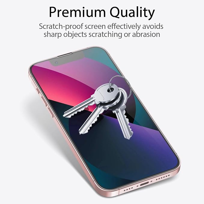 3 Packs Screen Protector for iPhone 16e / iPhone 14 / iPhone 13/13 Pro with Tempered Glass,Touch Sensitive and Case Friendly - Image 6