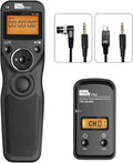 Wireless Shutter Release Compatible for Nikon, PIXEL 2.4G Remote Shutter Release Cable Wireless Timer Remote Control DC0/DC2 Compatible for Nikon D850 D750 D610 D5300 D3300 D7500 D1 D2 D3 by Pixel