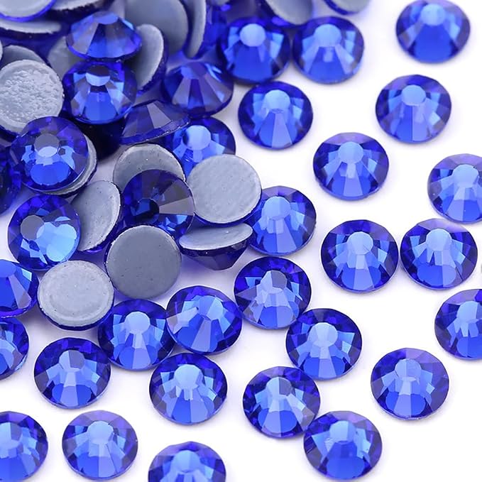 Jollin Hotfix Rhinestones Flatback Crystal Gems 2mm SS6, Sapphire | 2880pcs Hot Fix Crystals Glass Rhinestones for Bedazzling, Crafting, Clothes, Shoes & Accessories DIY Decoration - Image 2