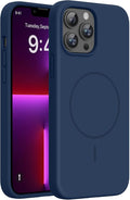 Miracase Magnetic for iPhone 15 Pro Case, Silicone, Soft Microfiber Lining by Miracase