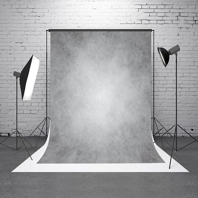 8x10ft Gray Abstract Photography Backdrops Grey Portrait Photo Studio Prop Background for Photographyer Ash Texture Backdrop for Party - Image 2