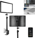NEEWER 15.5" LED Streaming Key Light, Clamp on Desk Panel Video Lighting for Gaming Recording Zoom Call, CRI97+, 2.4G PC/Mac iOS/Android APP Control, Compatible with Elgato Stream Deck, GL1 PRO Black | Video Lighting Gaming Recording Zoom Call, CRI97+,... by Neewer