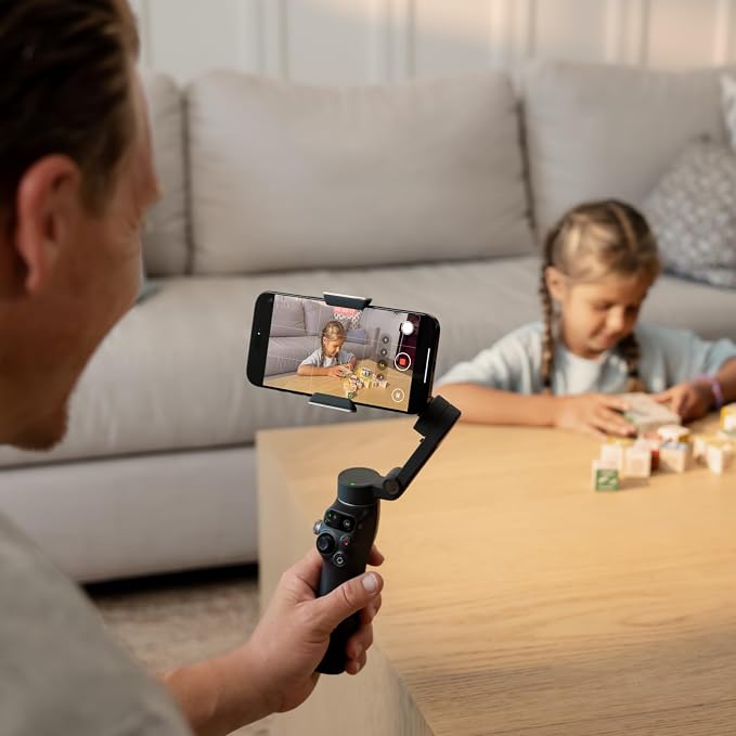 DJI Osmo Mobile 8 Standard Combo, Gimbal Stabilizer for Phone | AI Native Tracking, 360° Pan Rotation, Built-in Extension Rod & Tripod, 10h Battery, Extension Rod, 3-Axis Stabilization - Image 7