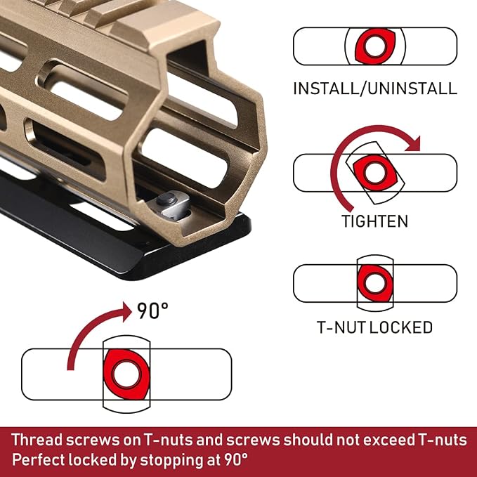 SHINEWEE Arca Dovetail Rail for M-LOK System – Quick-Release Tripod Mount Adapter | Compatible with Arca-Swiss/RRS Standards | Lightweight Aluminum Hunting Accessory | 6-Slot Interface - Image 3