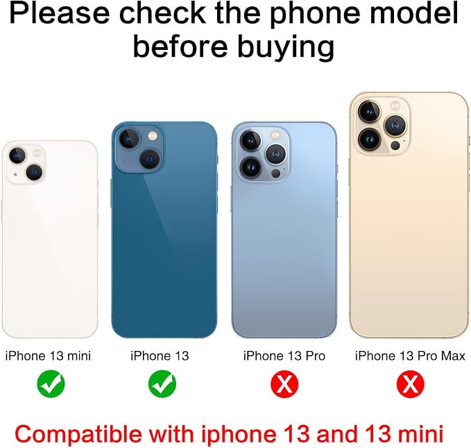 ASDAWN Back Rear Camera Lens Glass Replacement for iPhone 13 6.1 inch and 13 Mini 5.4 inch with Pre-Installed Adhesive, Back Lens Glass with Installation Manual + Repair Tool Set - Image 2