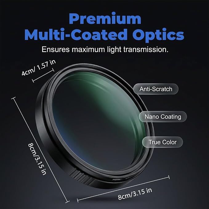 2 in1 Magnetic CPL Star Filter, 2026 New Magnetic CPL Phone Camera Lens Filter Kit, Upgraded Polarizing Filter for Cellphone and Camera, Polarizing Lens for Travel (Star Filter) - Image 2