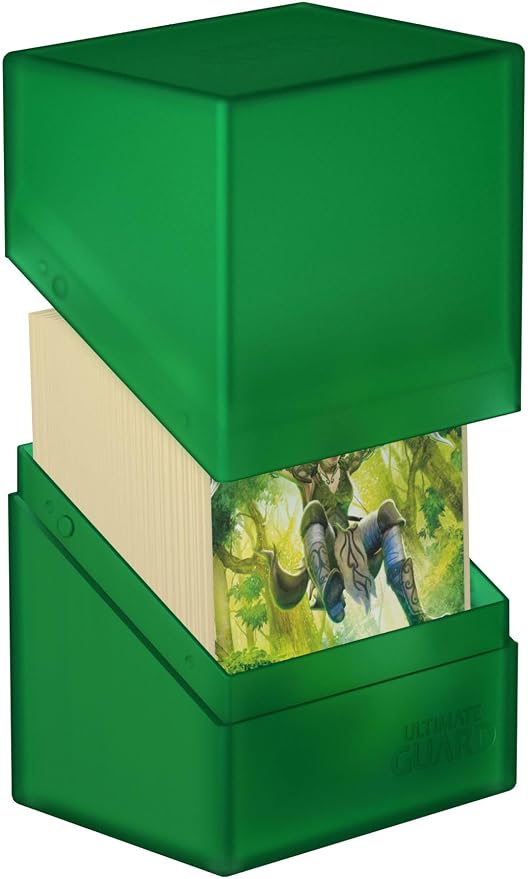 Ultimate Guard Boulder 80+ Classic, Deck Case for 80 Double-Sleeved TCG Cards, Emerald, Secure & Durable Storage for Trading Card Games, Soft-Touch Finish - Image 4