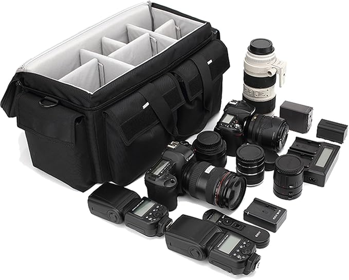 Large Camera Bag, Pressure proof &Waterproof DSLR SLR Mirrorless Gadget bag,Cine Cube Bag for Camera Gear, Photographer, Videographer Videomakers，For FS7/FS6(XL) by svatin