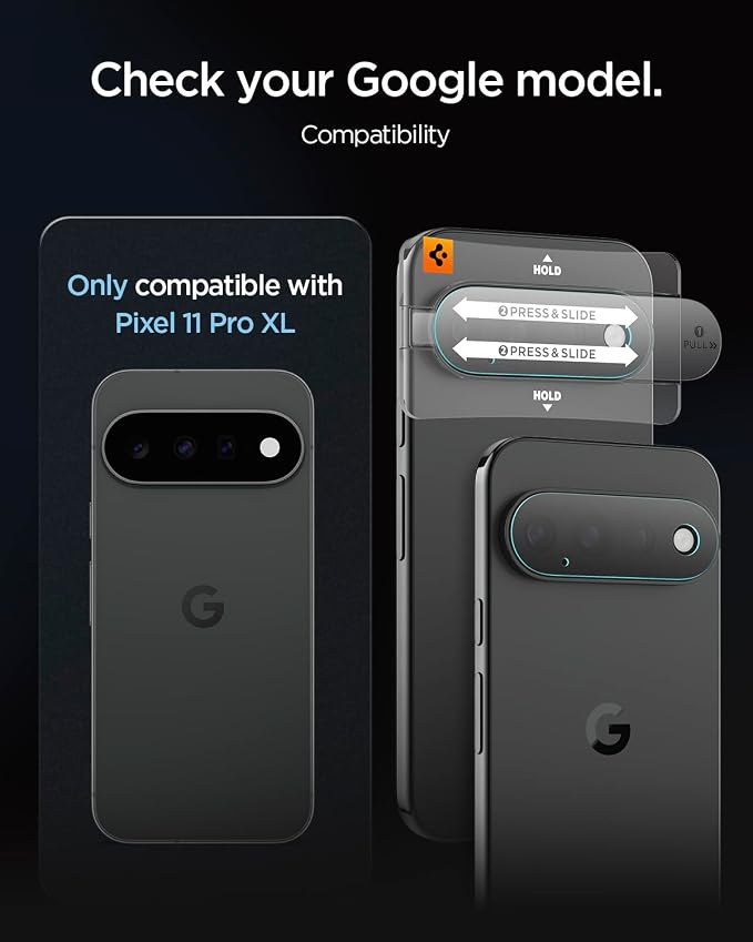 Spigen Glas.tR EZ FIT Pro Optik Camera Lens Protector for Pixel 11 Pro XL - Image 2