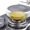 Fuji Shutter Release Button Accessories-Fujifilm Camera Soft Shutter Button | Gold Shutter Button For Canon Nikon Leica Film X100vi X100v X100Ff Xt5 Xt4 Xt3 Xt2 Xt30 Xt20 Xt10 Xpro3 Xpro2 Xpro1 by QiangNi