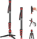IFOOTAGE Cobra 3 C180F-P Monopod with Pedal and Feet 71" | Portable Travel Camera Monopod Stand Compatible with Sony Canon Nikon DSLR Cameras, Stable Support with Max Load 17.64 lbs by IFOOTAGE