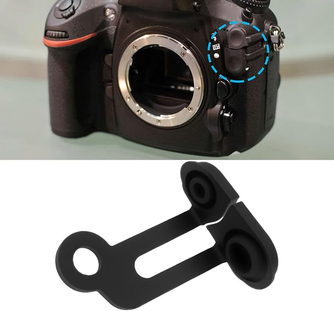 SING F LTD 2Pcs Cameras Signal Port Protection Cap for Sync Terminal 10 Pin Rubber Interface Cover Compatible with Nikon D800 D800E D810 - Image 4